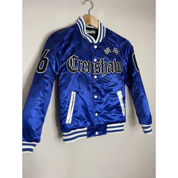Headgear Classics Nipsey Hustle Jacket Mens Small Blue The Boogie Crenshaw - Picture 2 of 10